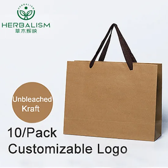 Top-Hersteller, individuelle Kraftpapiertüte mit Ihrem eigenen Logo