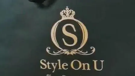 Benutzerdefiniertes Logo Luxus Große Verpackung Einkaufen Schwarze Papiergeschenktüten mit Griff