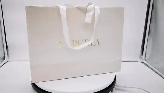 Fabrik kundenspezifische Papiertüte Luxus-Einkaufspapiertüte mit Griff