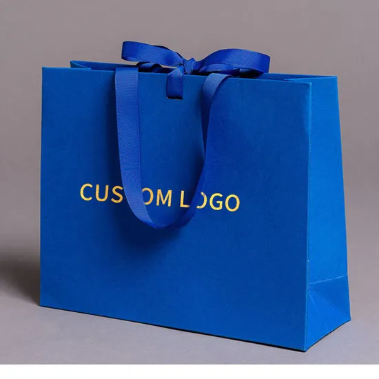 Bunte tragbare benutzerdefinierte Einkaufsgeschenkpapiertüte mit Logo für die Verpackung