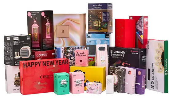 Großhandel Papier Geschenkbox Weiße Karte Papierbox für Geburtstagsfeier